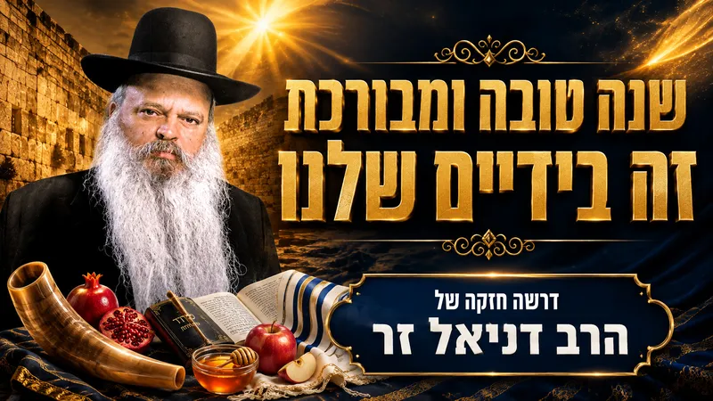 שנה טובה ומבורכת זה בידיים שלנו